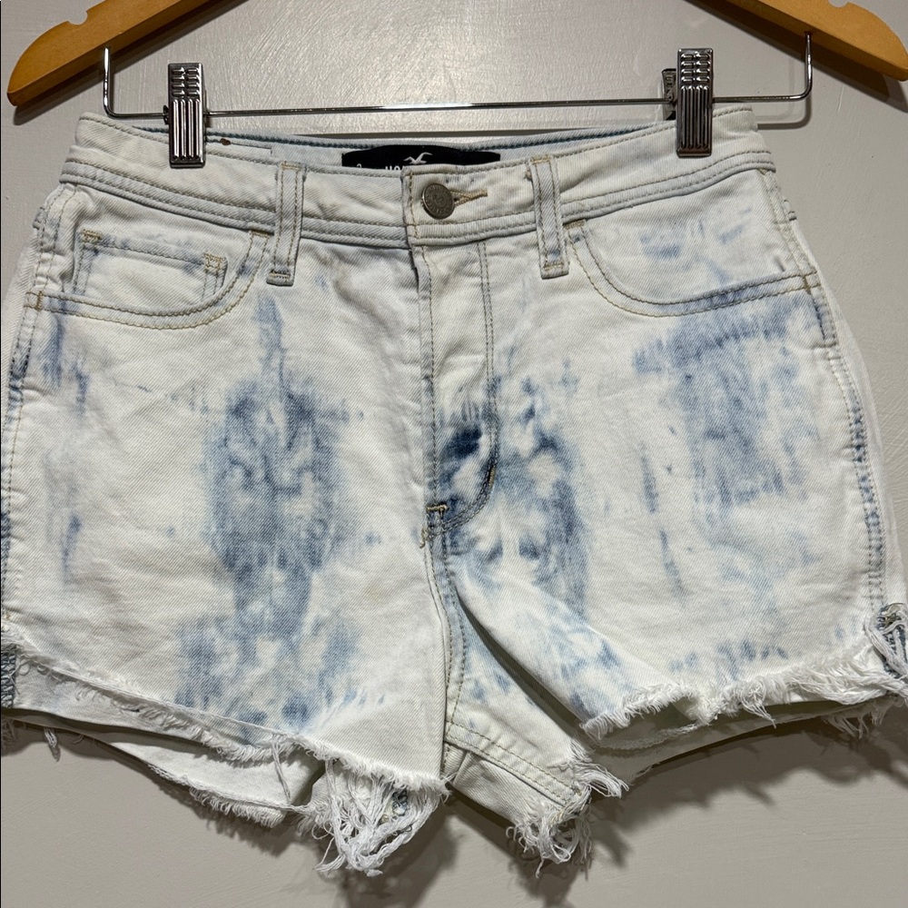 Hollister Blue Tie-Dye Jean Shorts